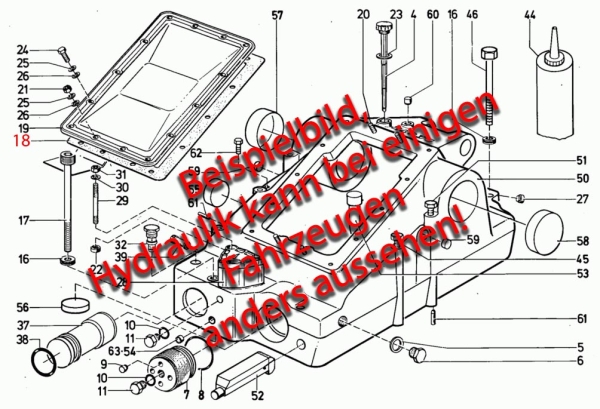 Dichtung für Krafthebergehäuse Deutz 06-Serie